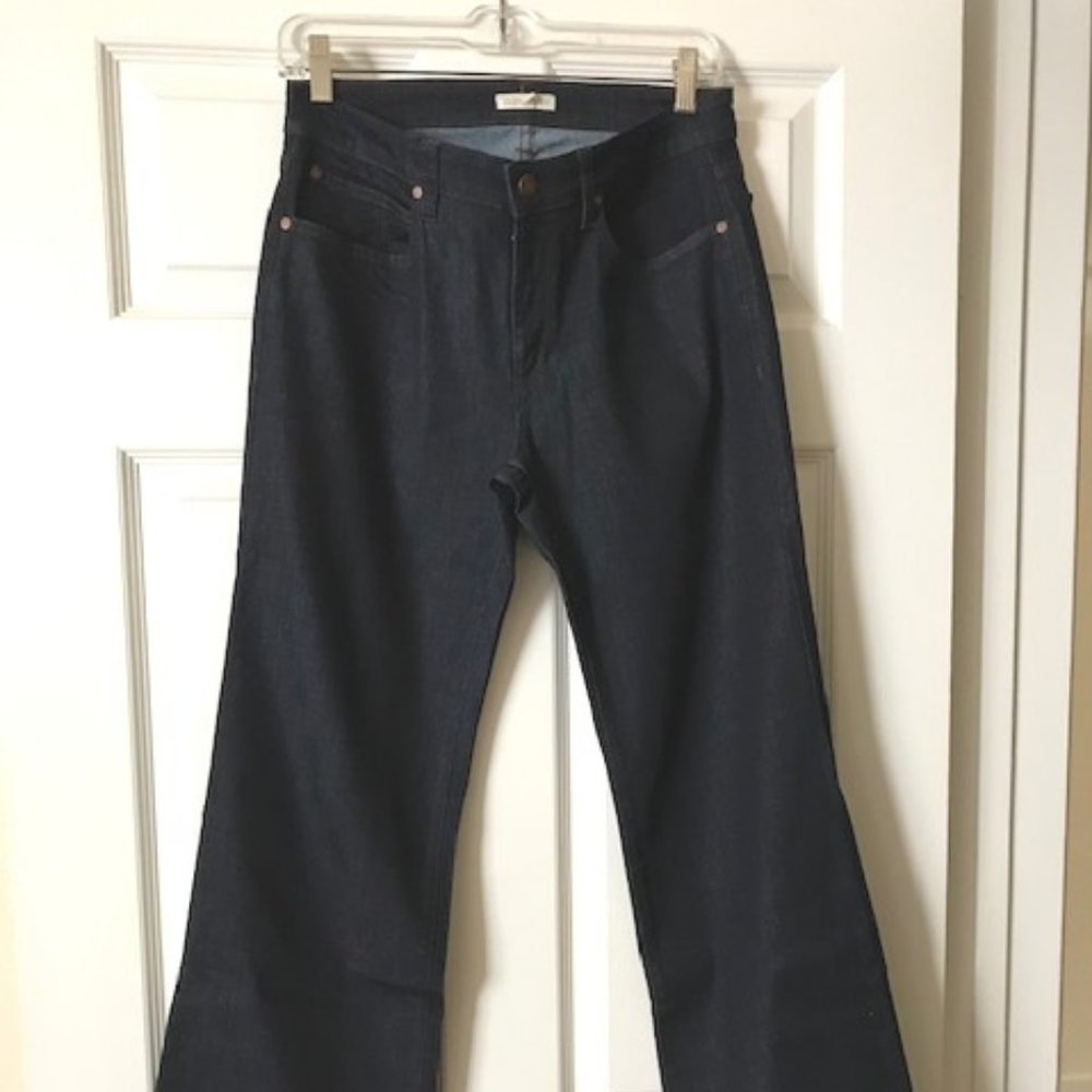 Eileen Fisher wide-leg jeans, 6  great condition
